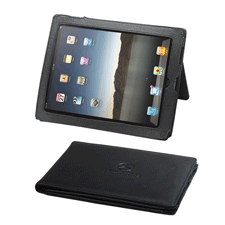 black Napa cowhide leather iPad case